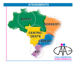 Mapa de atendimento